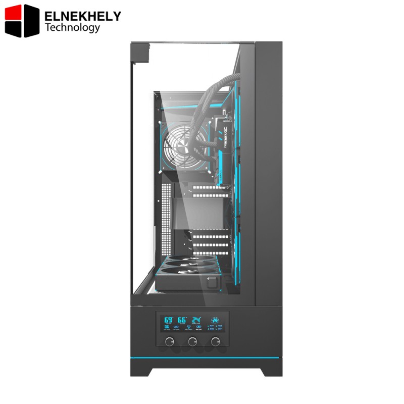 darkflash DY450L Pro Black ATX Case – Smart Monitoring Full-Tower