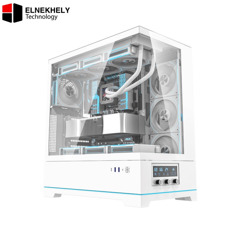 darkflash DY451 Pro ATX Case – Smart Temp Display & 10 Fan Support