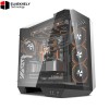 DY470 ATX PC Case – Mid Tower Gaming Chassis, High Airflow Design, Tempered Glass Side Panel, Multi-Fan & Liquid Cooling Support