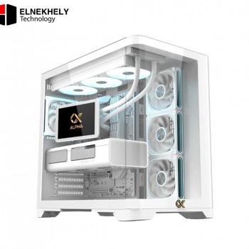 Xigmatek Crystal Storm Arctic V2 E-ATX Case + Valkyrie 750W 80+ Bronze PSU - White