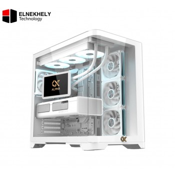 Xigmatek Crystal Storm Arctic V2 E-ATX Case + Valkyrie 750W 80+ Bronze PSU - White