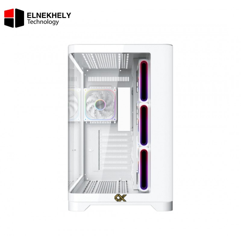 Xigmatek Crystal Storm Arctic V2 E-ATX Case + Valkyrie 750W 80+ Bronze PSU - White Xigmatek Crystal Storm Arctic V2 E-ATX Case + Valkyrie 750W 80+ Bronze PSU - White