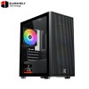 XIGMATEK Amun Micro Tower Case with 3 ARGB PWM Fans & X-Power 650W 80 Plus PSU – EN90427, Black XIGMATEK Amun Micro Tower Case with 3 ARGB PWM Fans & X-Power 650W 80 Plus PSU – EN90427, Black