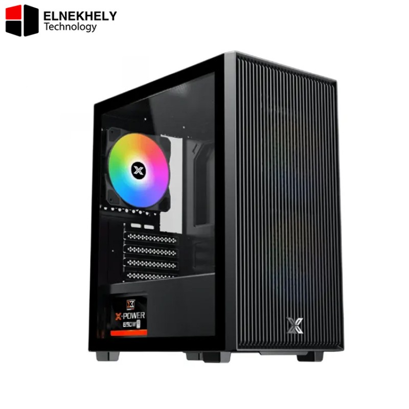 XIGMATEK Amun Micro Tower Case with 3 ARGB PWM Fans & X-Power 650W 80 Plus PSU – EN90427, Black XIGMATEK Amun Micro Tower Case with 3 ARGB PWM Fans & X-Power 650W 80 Plus PSU – EN90427, Black