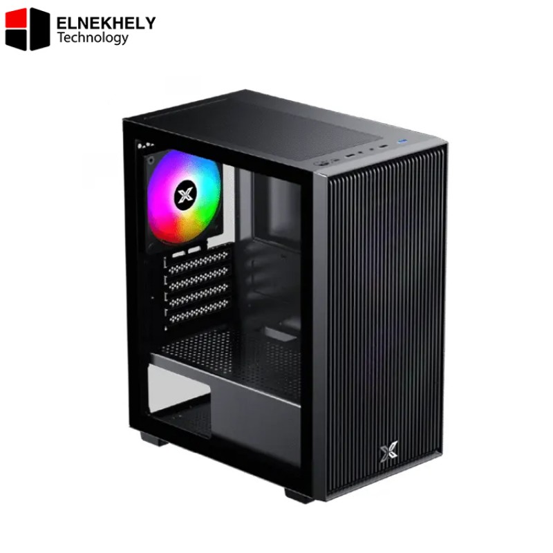 XIGMATEK Amun Micro Tower Case with 3 ARGB PWM Fans & X-Power 650W 80 Plus PSU – EN90427, Black XIGMATEK Amun Micro Tower Case with 3 ARGB PWM Fans & X-Power 650W 80 Plus PSU – EN90427, Black