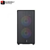 XIGMATEK Amun Micro Tower Case with 3 ARGB PWM Fans & X-Power 650W 80 Plus PSU – EN90427, Black XIGMATEK Amun Micro Tower Case with 3 ARGB PWM Fans & X-Power 650W 80 Plus PSU – EN90427, Black