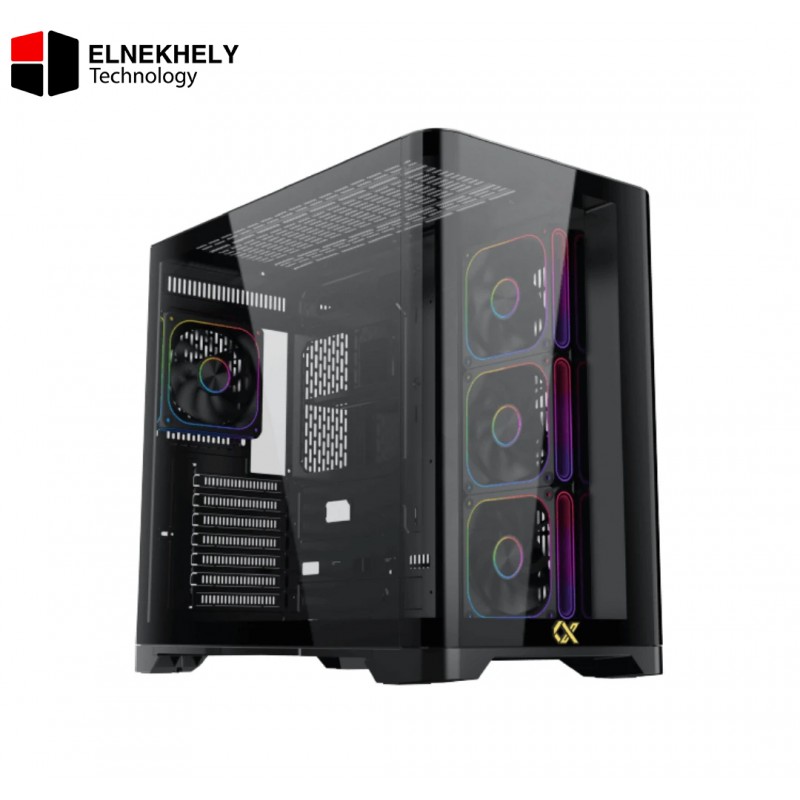 Xigmatek Crystal Storm V2 E-ATX Case + Valkyrie 750W 80+ Bronze PSU - Black