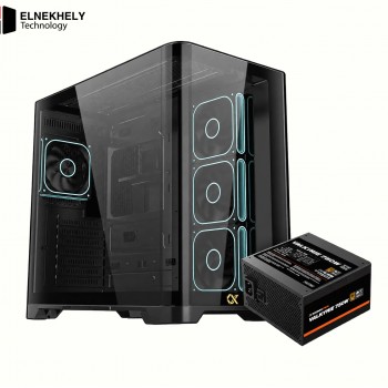 Xigmatek Crystal Storm V2 E-ATX Case + Valkyrie 750W 80+ Bronze PSU - Black
