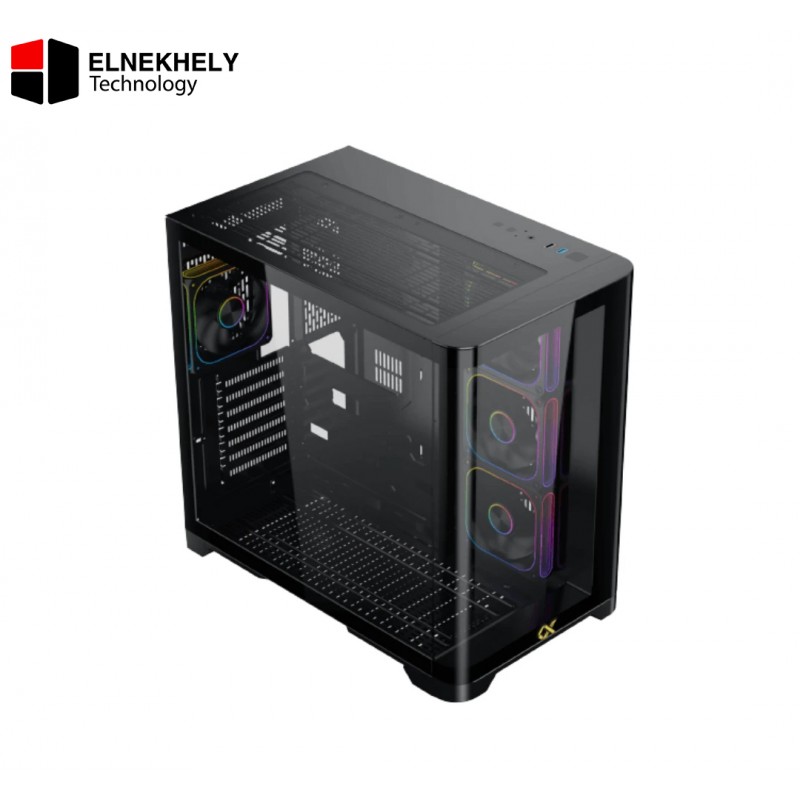 Xigmatek Crystal Storm V2 E-ATX Case + Valkyrie 850W 80+ Bronze PSU - Black