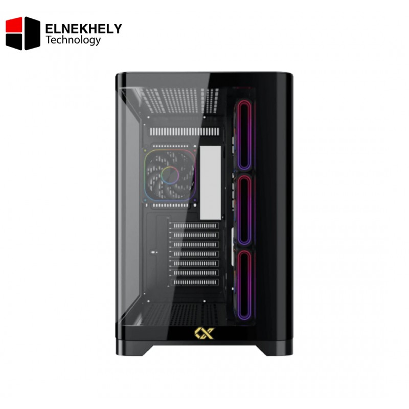 Xigmatek Crystal Storm V2 E-ATX Case + Valkyrie 850W 80+ Bronze PSU - Black