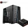 Xigmatek Crystal Storm V2 E-ATX Case + Valkyrie 850W 80+ Bronze PSU - Black