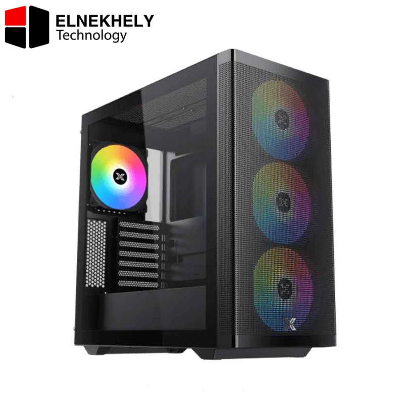 Xigmatek Osiris ARGB Super Tower Case with 4x140mm Fans & Asgard 850W 80+ Bronze PSU – BTF Design