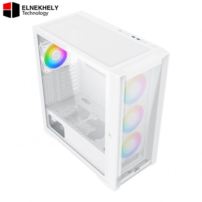 Xigmatek Zoser Arctic ARGB E-ATX Gaming Case - 4 Fans