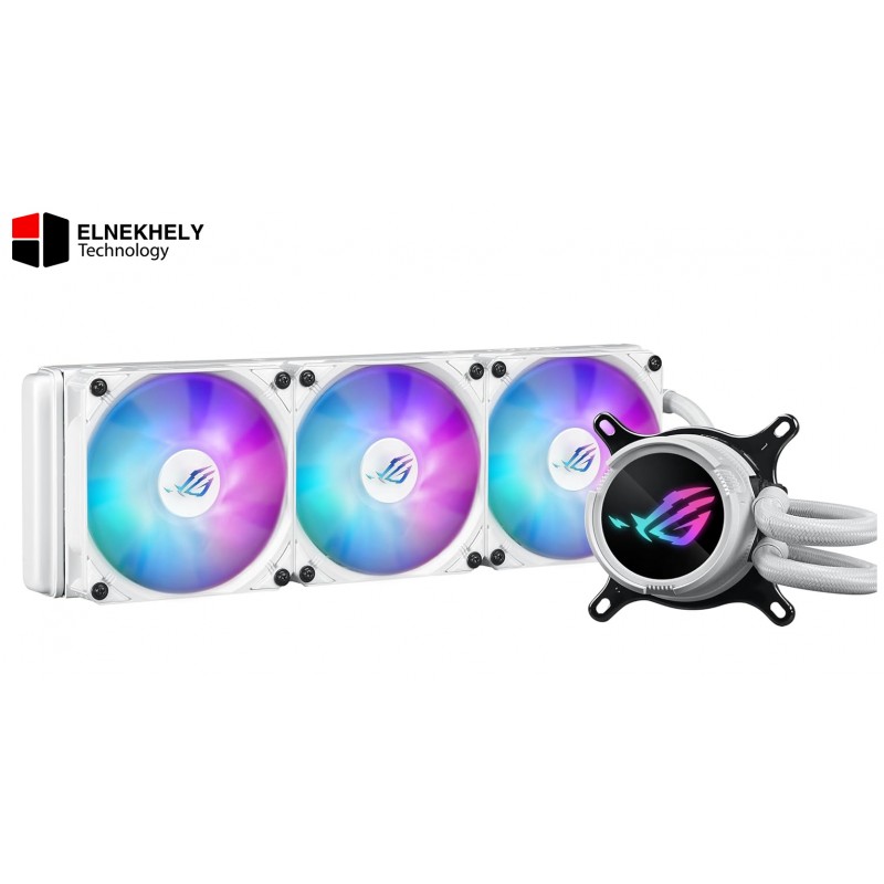 Asus Rog Strix LC III 360 Argb White AIO Liquid CPU Cooler 3x 120mm ARGB Fans