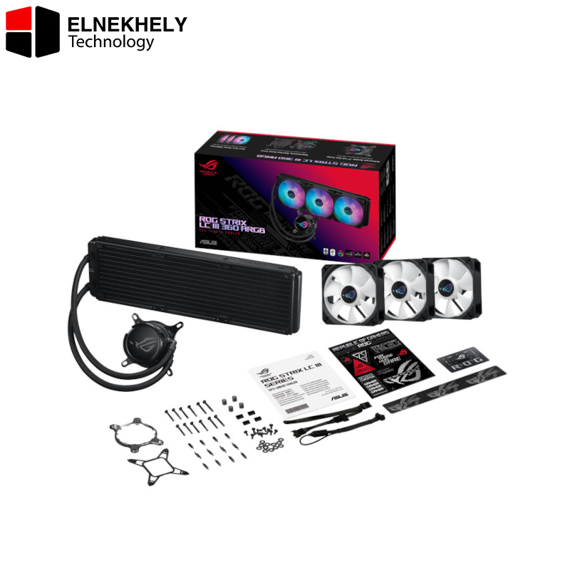 ROG Strix LC III 360 ARGB All-in-one CPU Liquid Cooler Asetek Gen7 v2 Pump 360° rotatable Water Block ROG Strix LC III 360 ARGB All-in-one CPU Liquid Cooler Asetek Gen7 v2 Pump 360° rotatable Water Block