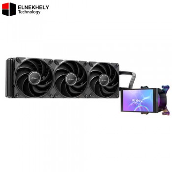 Antec Vortex View 360 AIO Liquid CPU Cooler – 5-inch IPS Display, 3x120mm PWM Fans, Intel LGA 1851/1700 & AMD AM5