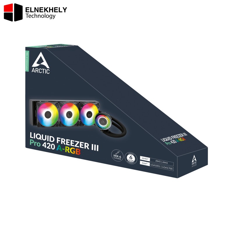 Arctic Liquid Freezer III Pro 420 ARGB Liquid CPU Cooler – 420mm Radiator, VRM Fan, Intel LGA 1851/1700 & AMD AM5 Arctic Liquid Freezer III Pro 420 ARGB Liquid CPU Cooler – 420mm Radiator, VRM Fan, Intel LGA 1851/1700 & AMD AM5