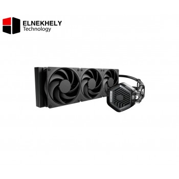 MasterLiquid 360 ATMOS Stealth Liquid Coolers – Black, Intel & AMD Socket Compatibility 3/2 Fans, 2400 RPM 127.6 m³/h Airflow