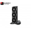 MasterLiquid 360 ATMOS Stealth Liquid Coolers – Black, Intel & AMD Socket Compatibility 3/2 Fans, 2400 RPM 127.6 m³/h Airflow