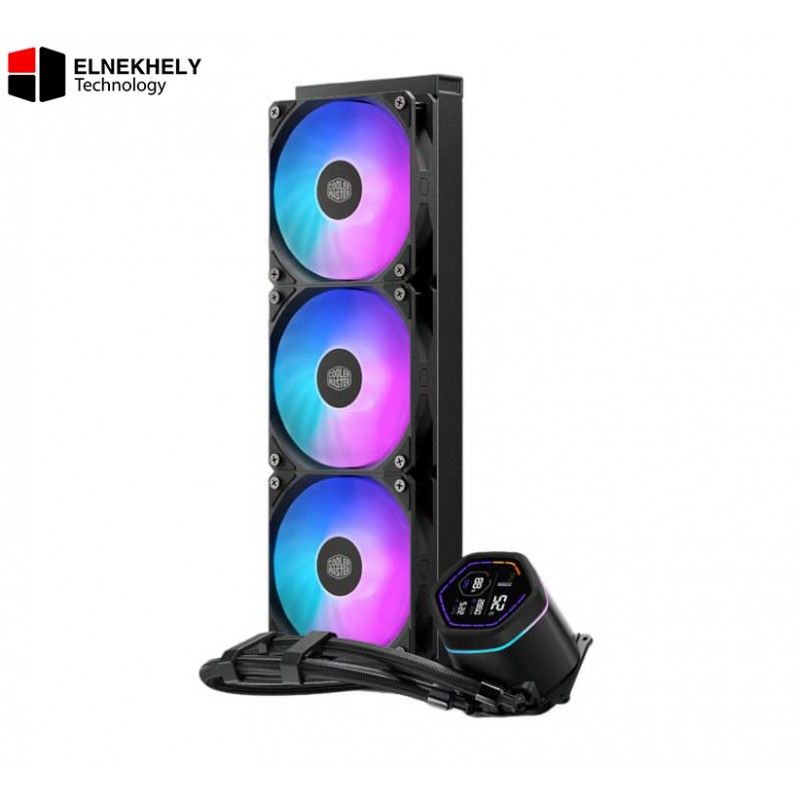 Cooler Master MasterLiquid Core Nex Digital 360 ARGB Black Liquid CPU Cooler – Real-Time Digital Display, Dual Chamber Pump, Universal Socket Support Cooler Master MasterLiquid Core Nex Digital 360 ARGB Black Liquid CPU Cooler – Real-Time Digital Display, Dual Chamber Pump, Universal Socket Support
