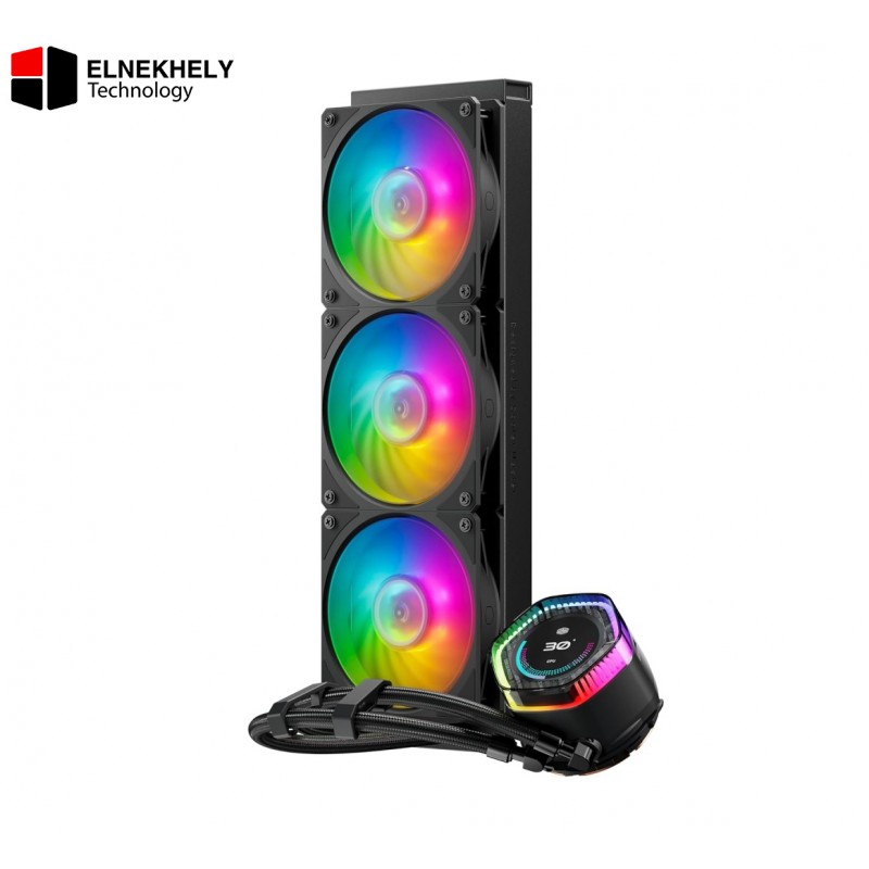 Cooler Master MasterLiquid 360 ION ARGB Black Liquid CPU Cooler – Mobius 120P ARGB Fans, Intel LGA 1851/1700 & AMD AM5 Cooler Master MasterLiquid 360 ION ARGB Black Liquid CPU Cooler – Mobius 120P ARGB Fans, Intel LGA 1851/1700 & AMD AM5