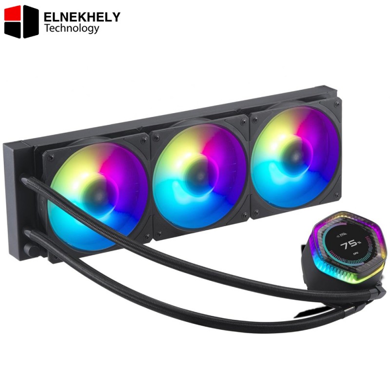 Cooler Master MasterLiquid 360 ION ARGB Black Liquid CPU Cooler – Mobius 120P ARGB Fans, Intel LGA 1851/1700 & AMD AM5 Cooler Master MasterLiquid 360 ION ARGB Black Liquid CPU Cooler – Mobius 120P ARGB Fans, Intel LGA 1851/1700 & AMD AM5
