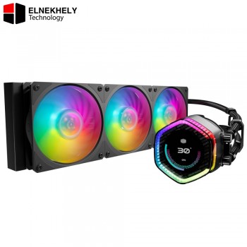 Cooler Master MasterLiquid 360 ION ARGB Black Liquid CPU Cooler – Mobius 120P ARGB Fans, Intel LGA 1851/1700 & AMD AM5