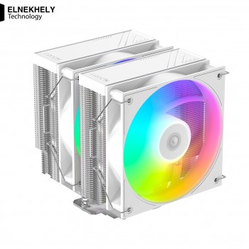 ID-COOLING FROZN A620 PRO XE ARGB Snow 6 Heatpipe Dual Tower 2x120mm Hydraulic Bearing White CPU Air Cooler