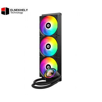 ID-COOLING FX360 LCD Gen 7 Pro Pump ARGB Black Liquid CPU Cooler