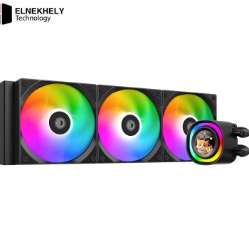 ID-COOLING FX360 LCD Gen 7 Pro Pump ARGB Black Liquid CPU Cooler