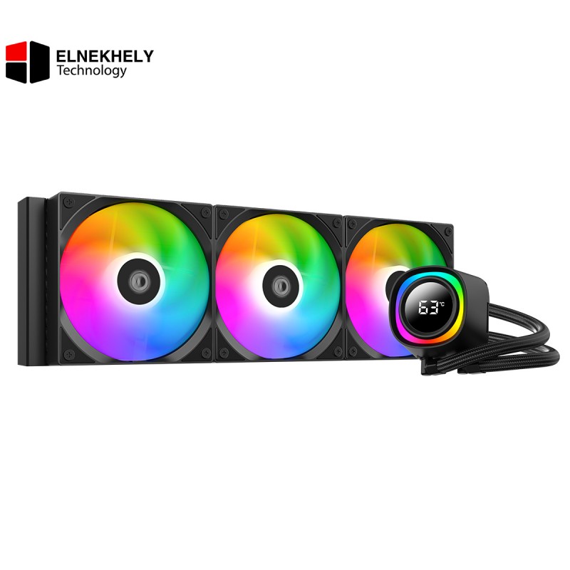 ID-COOLING FX360 TD Digital Screen Gen 7 Pro Pump ARGB Black AIO Liquid CPU Cooler ID-COOLING FX360 TD Digital Screen Gen 7 Pro Pump ARGB Black AIO Liquid CPU Cooler