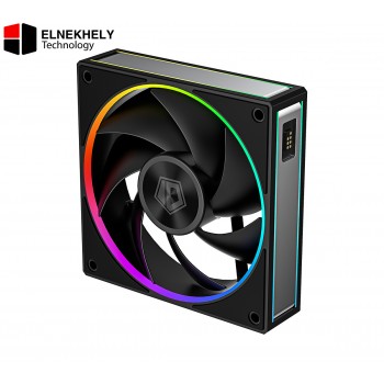 ID-COOLING MF-1230 ARGB-K TRIO Dual Ball Bearing Magnetic Connection 30mm Thickened Frame PWM Fans (3-Pack Black) ID-COOLING MF-1230 ARGB-K TRIO Dual Ball Bearing Magnetic Connection 30mm Thickened Frame PWM Fans (3-Pack Black)