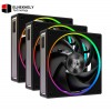 ID-COOLING MF-1230 ARGB-K TRIO Dual Ball Bearing Magnetic Connection 30mm Thickened Frame PWM Fans (3-Pack Black) ID-COOLING MF-1230 ARGB-K TRIO Dual Ball Bearing Magnetic Connection 30mm Thickened Frame PWM Fans (3-Pack Black)