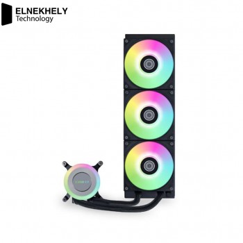Lian Li Galahad II Lite 360 RGB Black AIO Liquid CPU Cooler – 360mm Radiator, LGA 1851 & AM5
