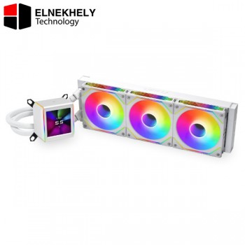 Lian Li GA II SL-INF 360MM AIO CPU Cooler with LCD Display and Infinity Fans – (White) LGA 1851 AM5 Support