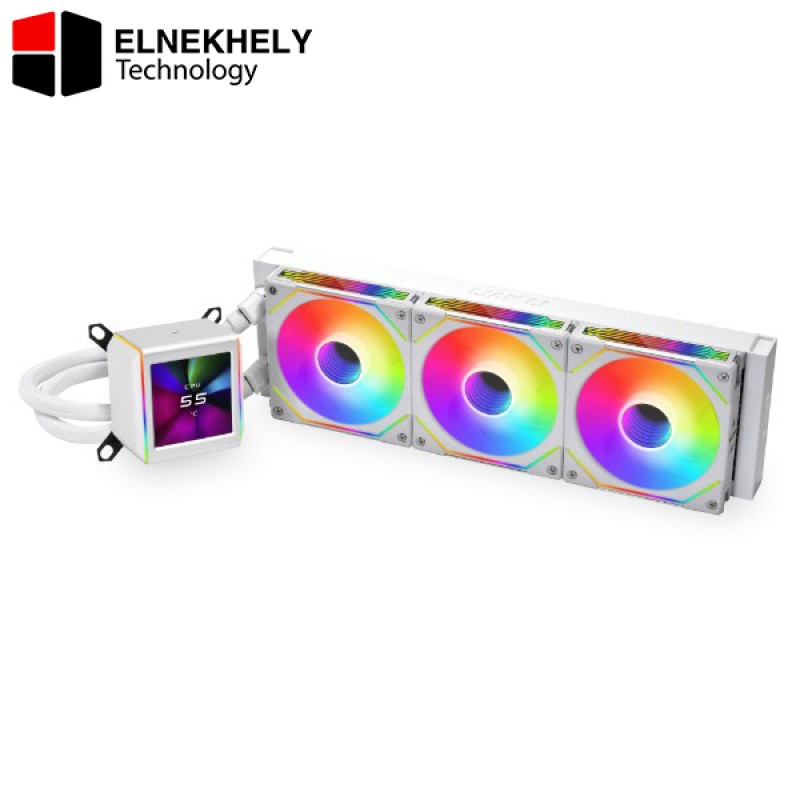 Lian Li GA II SL-INF 360MM AIO CPU Cooler with LCD Display and Infinity Fans – (White) LGA 1851 AM5 Support Lian Li GA II SL-INF 360MM AIO CPU Cooler with LCD Display and Infinity Fans – (White) LGA 1851 AM5 Support