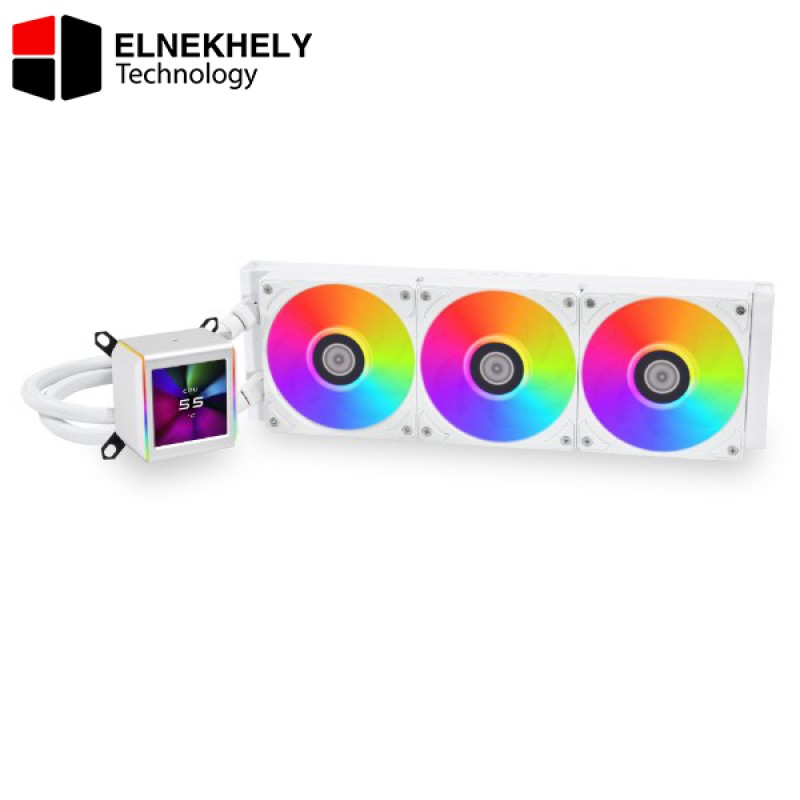 Lian Li GA II SL-INF 360MM AIO CPU Cooler with LCD Display and Infinity Fans – (White) LGA 1851 AM5 Support Lian Li GA II SL-INF 360MM AIO CPU Cooler with LCD Display and Infinity Fans – (White) LGA 1851 AM5 Support