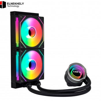 Lian Li Galahad II Trinity SL-INF 240mm AIO Liquid CPU Cooler with UNI Fan SL Infinity – Black | High Performance RGB Cooling