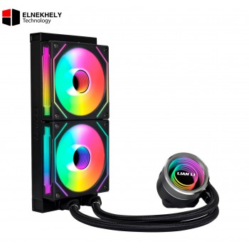 Lian Li Galahad II Trinity SL-INF 240mm AIO Liquid CPU Cooler with UNI Fan SL Infinity – Black | High Performance RGB Cooling