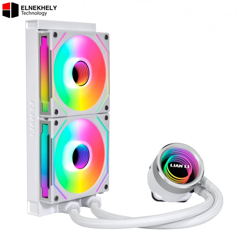 Lian Li Galahad II Trinity SL-INF 240mm AIO Liquid CPU Cooler with UNI Fan SL Infinity – White High Performance RGB Cooling