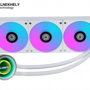 Lian Li GA2P36B 360MM ( White ) AIO Liquid CPU Cooler – 4200 RPM Pump, Double Wave Radiator, 3x 120MM High-Speed Fans, Fluid Dynamic Bearing, AM5 & LGA1700 Compatible