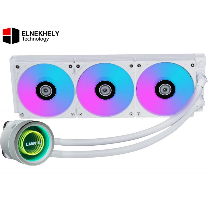 Lian Li GA2P36B 360MM ( White ) AIO Liquid CPU Cooler – 4200 RPM Pump, Double Wave Radiator, 3x 120MM High-Speed Fans, Fluid Dynamic Bearing, AM5 & LGA1700 Compatible Lian Li GA2P36B 360MM ( White ) AIO Liquid CPU Cooler – 4200 RPM Pump, Double Wave Radiator, 3x 120MM High-Speed Fans, Fluid Dynamic Bearing, AM5 & LGA1700 Compatible