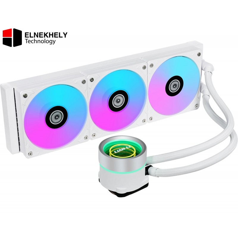 Lian Li GA2P36B 360MM ( White ) AIO Liquid CPU Cooler – 4200 RPM Pump, Double Wave Radiator, 3x 120MM High-Speed Fans, Fluid Dynamic Bearing, AM5 & LGA1700 Compatible Lian Li GA2P36B 360MM ( White ) AIO Liquid CPU Cooler – 4200 RPM Pump, Double Wave Radiator, 3x 120MM High-Speed Fans, Fluid Dynamic Bearing, AM5 & LGA1700 Compatible