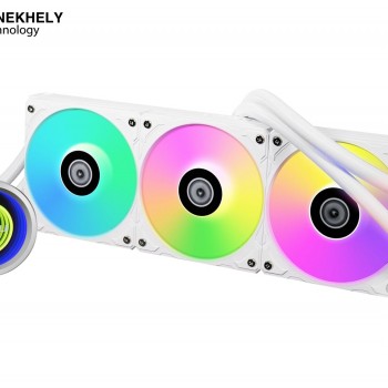 Lian Li GA2P36B 360MM ( White ) AIO Liquid CPU Cooler – 4200 RPM Pump, Double Wave Radiator, 3x 120MM High-Speed Fans, Fluid Dynamic Bearing, AM5 & LGA1700 Compatible