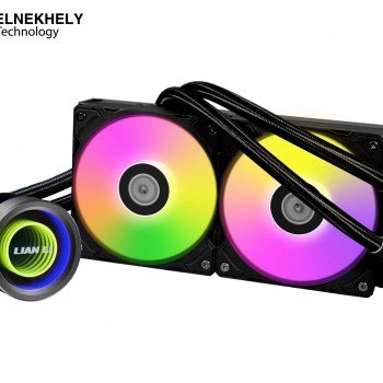 Lian Li Galahad II Trinity 240mm ( Black) AIO Liquid CPU Cooler – 3200 RPM Pump, Single Wave Radiator, 120mm Fans, AM5 & LGA1700 Compatible