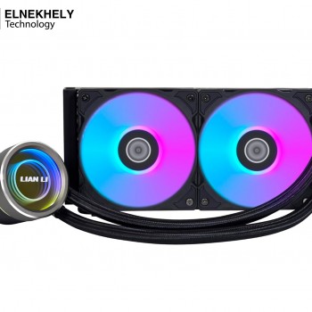 Lian Li Galahad II Trinity 240mm ( Black) AIO Liquid CPU Cooler – 3200 RPM Pump, Single Wave Radiator, 120mm Fans, AM5 & LGA1700 Compatible