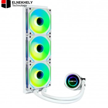 Lian Li Galahad II Trinity SL-INF 360mm White AIO Liquid CPU Cooler – UNI FAN SL-Infinity Edition, 3200 RPM Pump