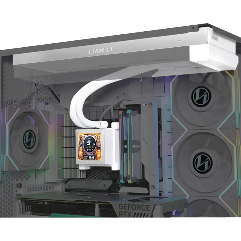 Lian Li HydroShift LCD 360MM (White ) AIO Cooler – High-Performance Liquid Cooling, No Fans Included Lian Li HydroShift LCD 360MM (White ) AIO Cooler – High-Performance Liquid Cooling, No Fans Included