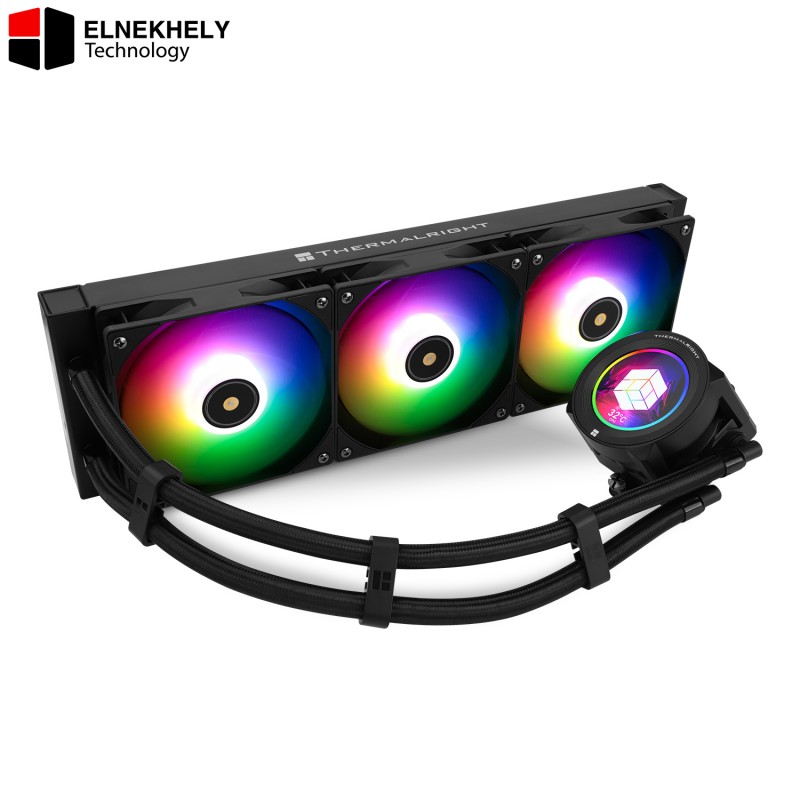 Thermalright Core Vision 360 Black ARGB Liquid Cooler 2.73 inch LCD Display 3x TL-E12B-S V2 Fans