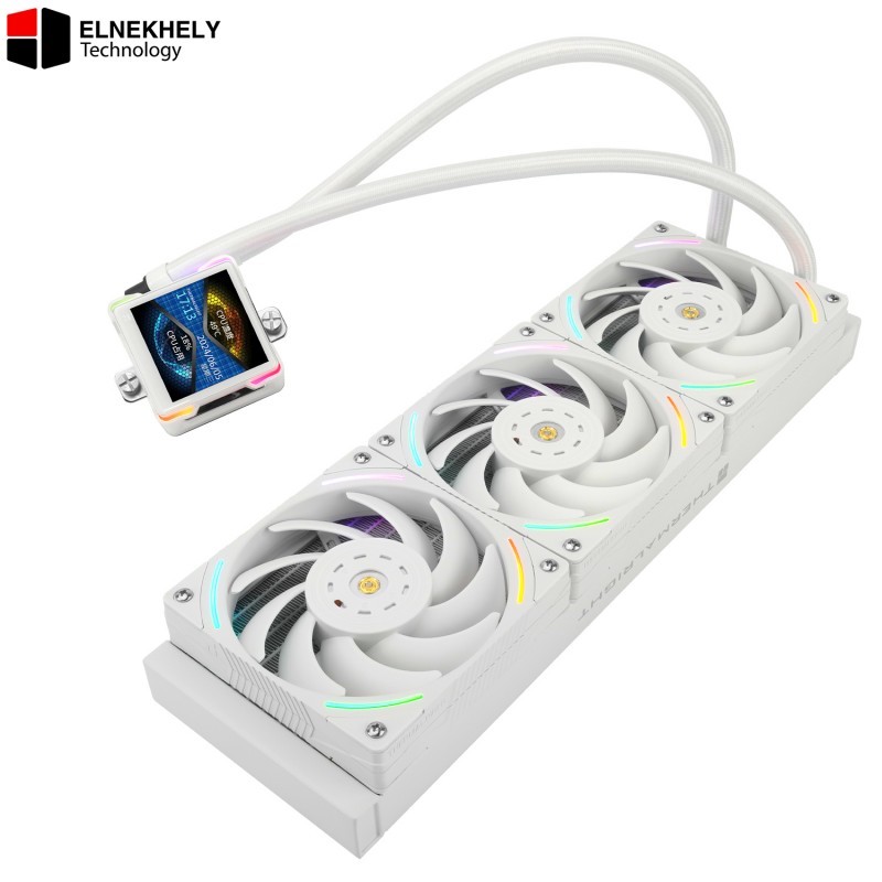 Thermalright Elite Vision 360 White ARGB Liquid Cooler 2.73 inch LCD Display 3x TL-K12 PWM Fans